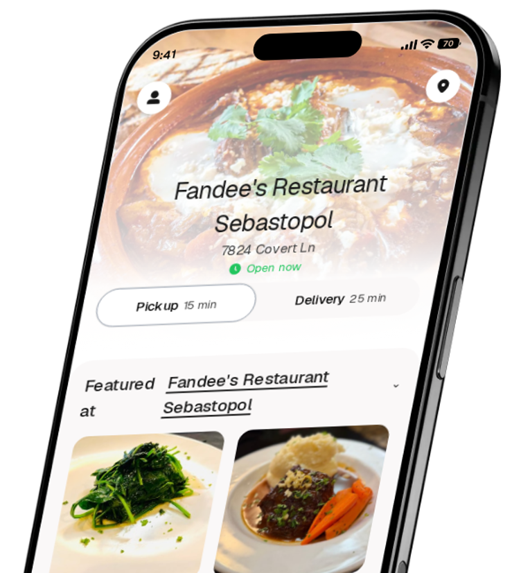 Fandee's Restaurant Sebastopol app preview